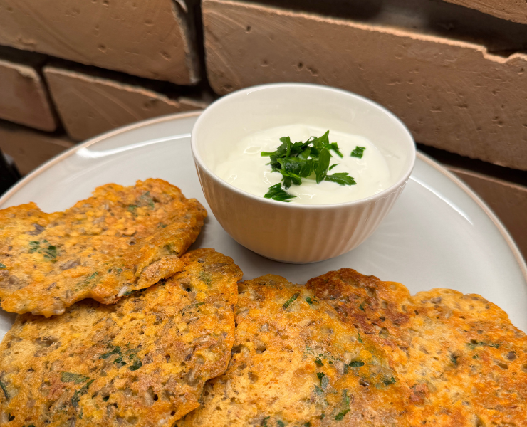 Chrumkavé šošovicové placky